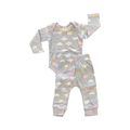 0-3M Purple Cloud 2pc Pyjama Set - Tiny Tots