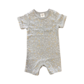 Newborn Grey Spotted Romper - Clicks