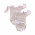 0-3M 2pc Long Sleeve Pink Bodysuits - Mr Price