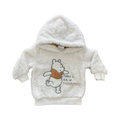 0-3M White Bear Fleece Pooh Bear Hoodie - Disney baby