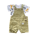 1-3M 2pc Green Zoo Animal Dungaree Set - Woolworths | Clicks