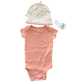 3-6M 2pc Peach Bodysuit & New Beanie - Woolworths | Carter's