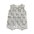 3M Grey & White Sleeveless Romper - Dymples