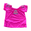 3-6M Pink Floral Detail Girl's Top - Cuddlesome