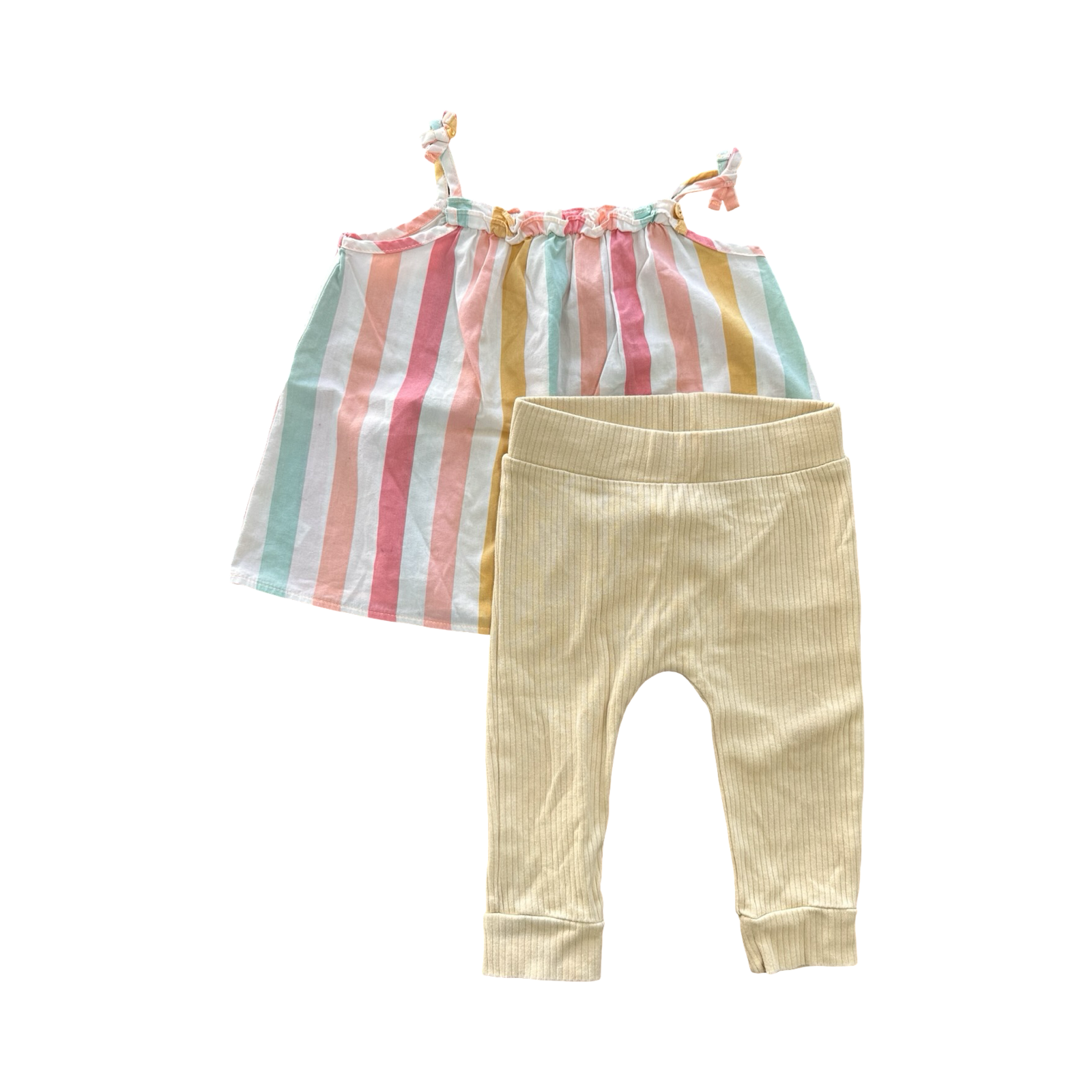 6-12M Multicoloured 2pc Girl's Summer Outfit - Woolworths