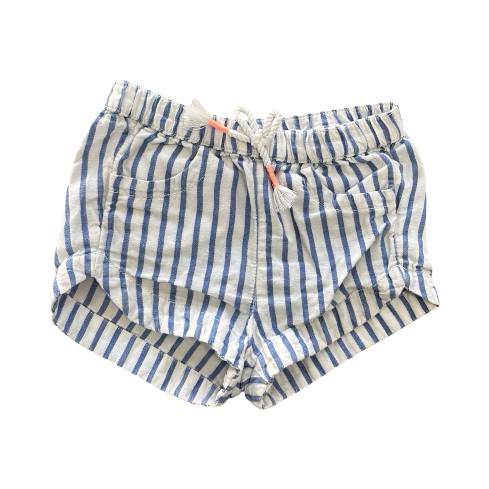 9-12M Blue & White Stripe Shorts - H & M