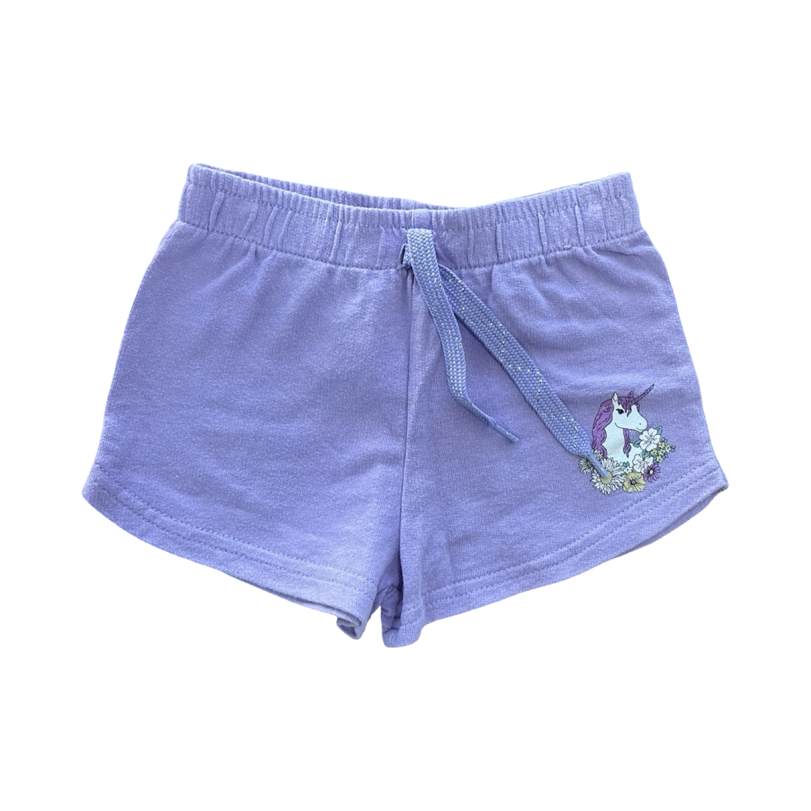 1-2Y Purple Yellow Unicorn Shorts - Real Kids