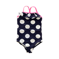 2Y Navy, White & Pink Polkadot Girl's Swimming Costume - Woolworths