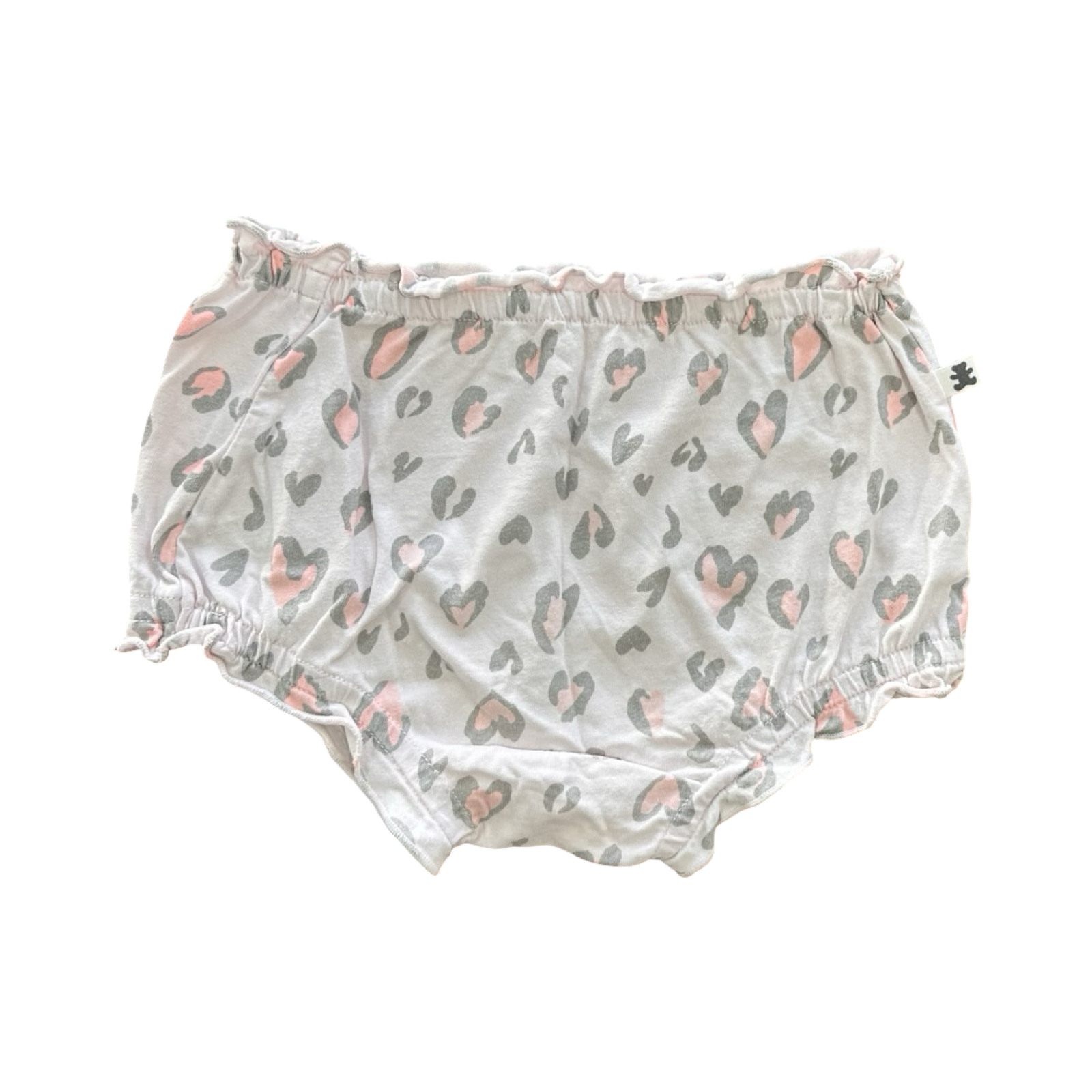 6-12M Pink Heart Leopard Design Bloomer - Woolworths