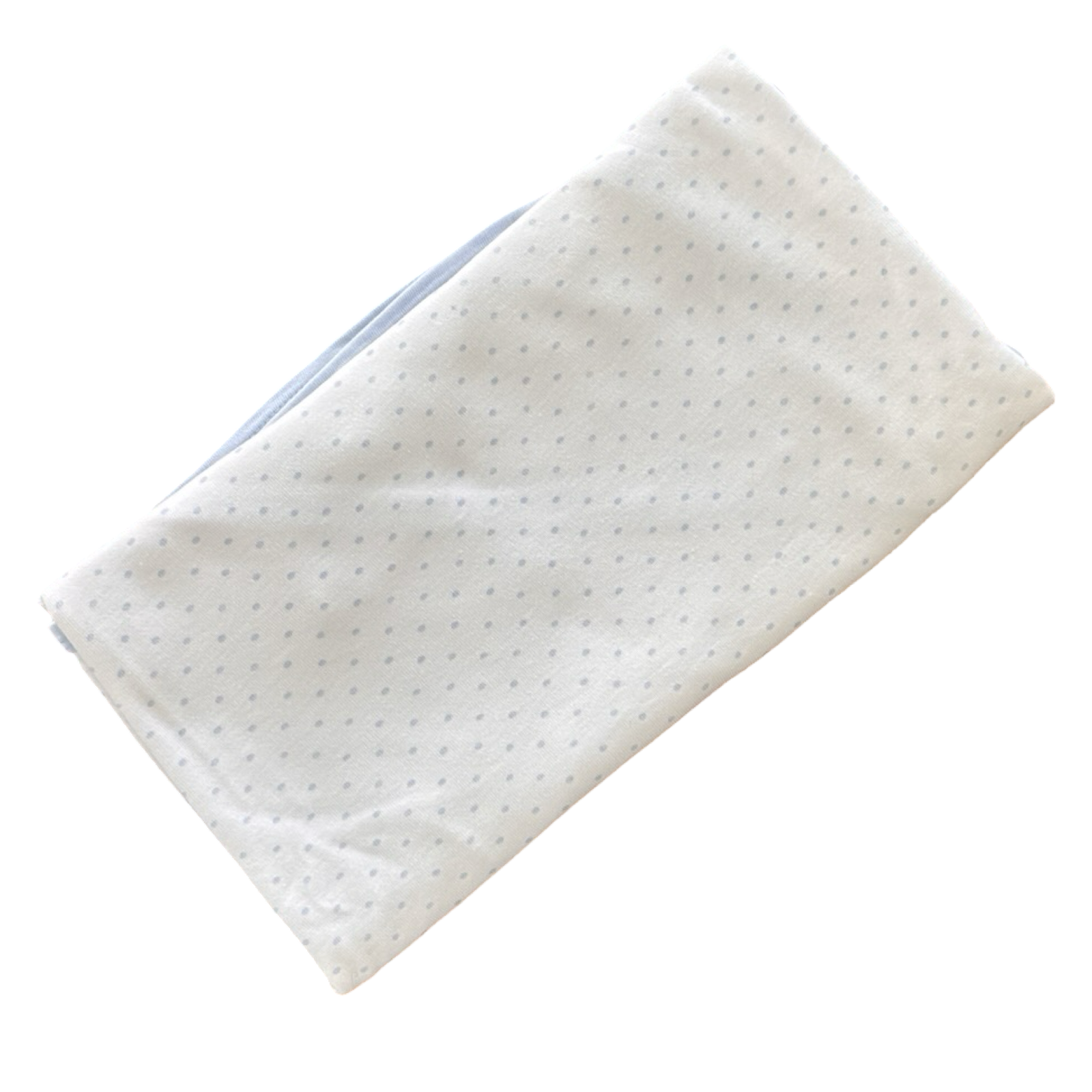 One Size White & Blue Polkadot Cuddlewrap - babysense
