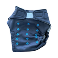 One Size Grey Reusable Cloth Nappy with Attached Inserts