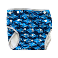 One Size Blue Shark Swim Nappy - BoddyKins