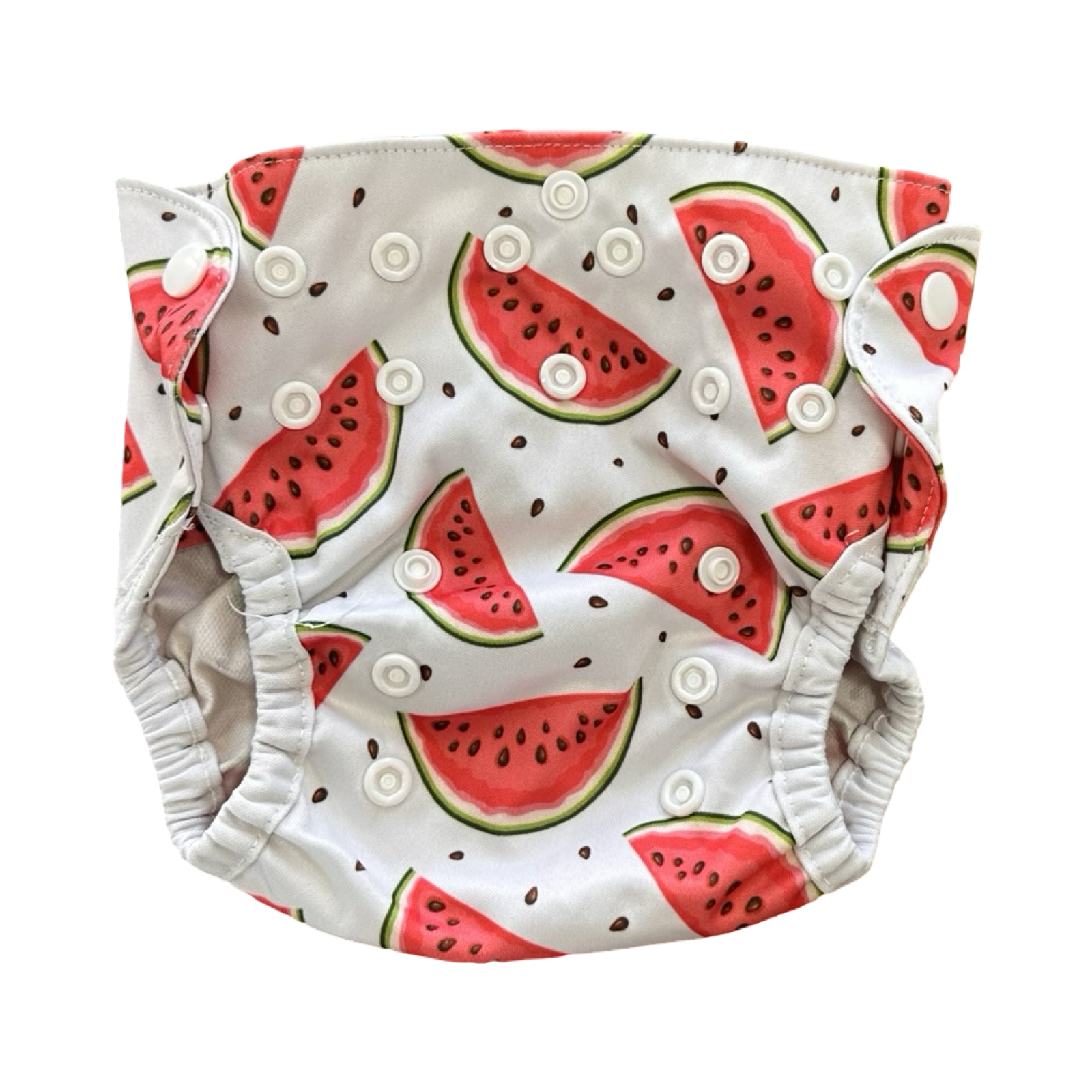 One Size Watermelon Reusable Cloth Nappy (No Inserts) - bam+boo
