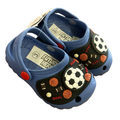 *NEW* Size 3 Blue Soccer Croc Style Shoes with Light Up Balls - Pep