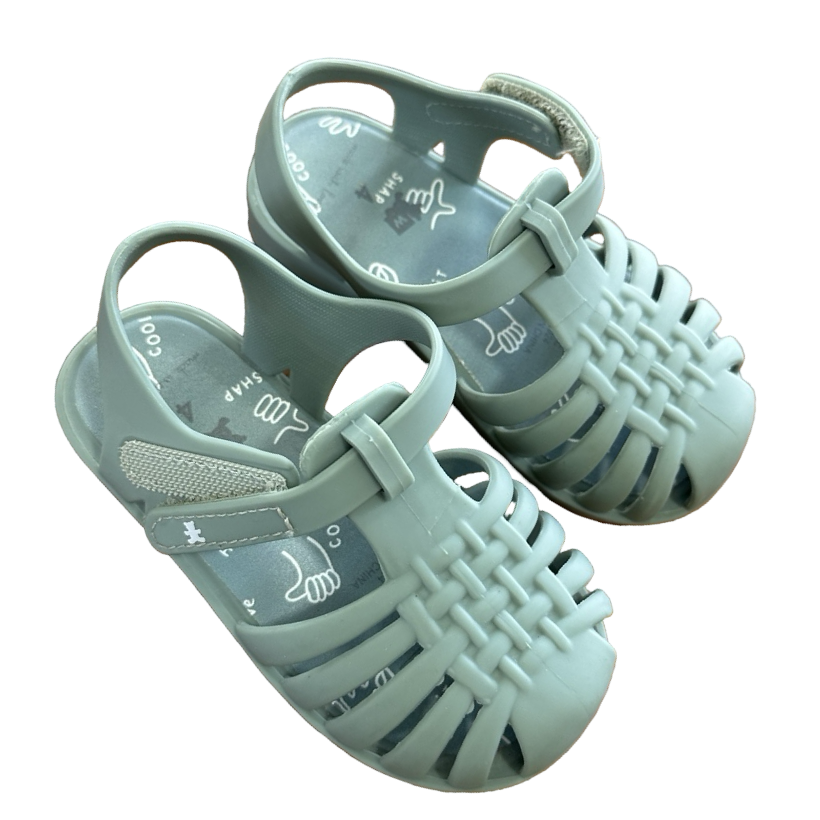 Size 4 Green Rubber Sandals - Woolworths