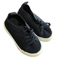 Size 5 Blue Knitted Girl Comfy Sneakers - Real Kids