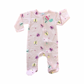*NEW* 1-3M Pink Butterfly Zipper Babygrow - Ackermans