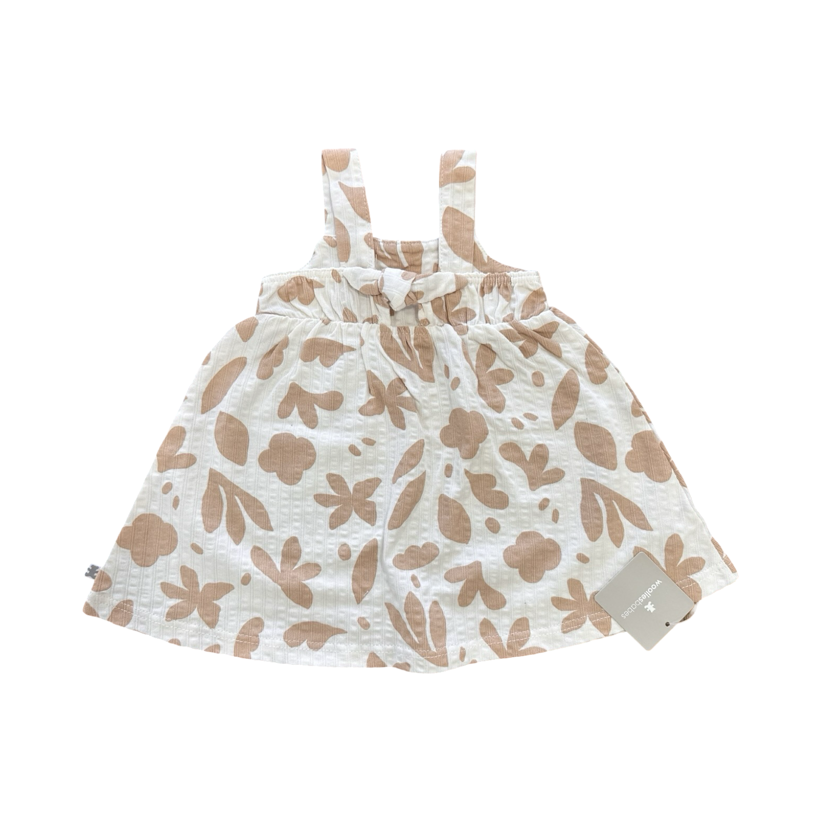 *NEW* 1-3M Cream & Beige Summer Dress - Woolworths