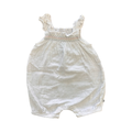 1-3M White Cotton Bodysuit with Smock Detail - Woolworths
