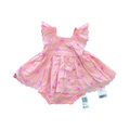 *NEW* 1-3M Peach & Pink Daisy Super Cute Girl's Summer Outfit - Woolworths