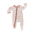 1-3M Pink & White Stripe Side Zipper Babygrow - Woolworths