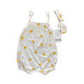 *NEW* 1-3M White Lemon Design Girl's Romper with Headband - Woolworths