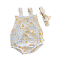 1-3M White Floral Patterned Bodysuit & Headband - Woolworths
