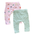 Newborn 2pc Pink & Green Leggings - Tiny Tots