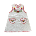 1-2Y White Floral Embroidery Cotton Dress