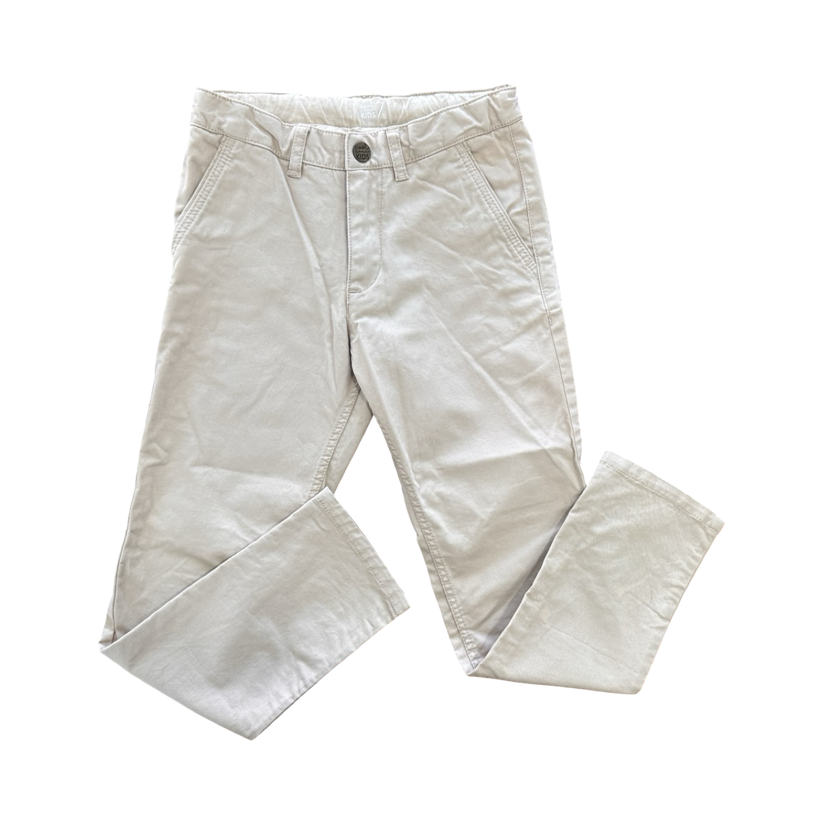 7Y Beige Chino Pants - Woolworths