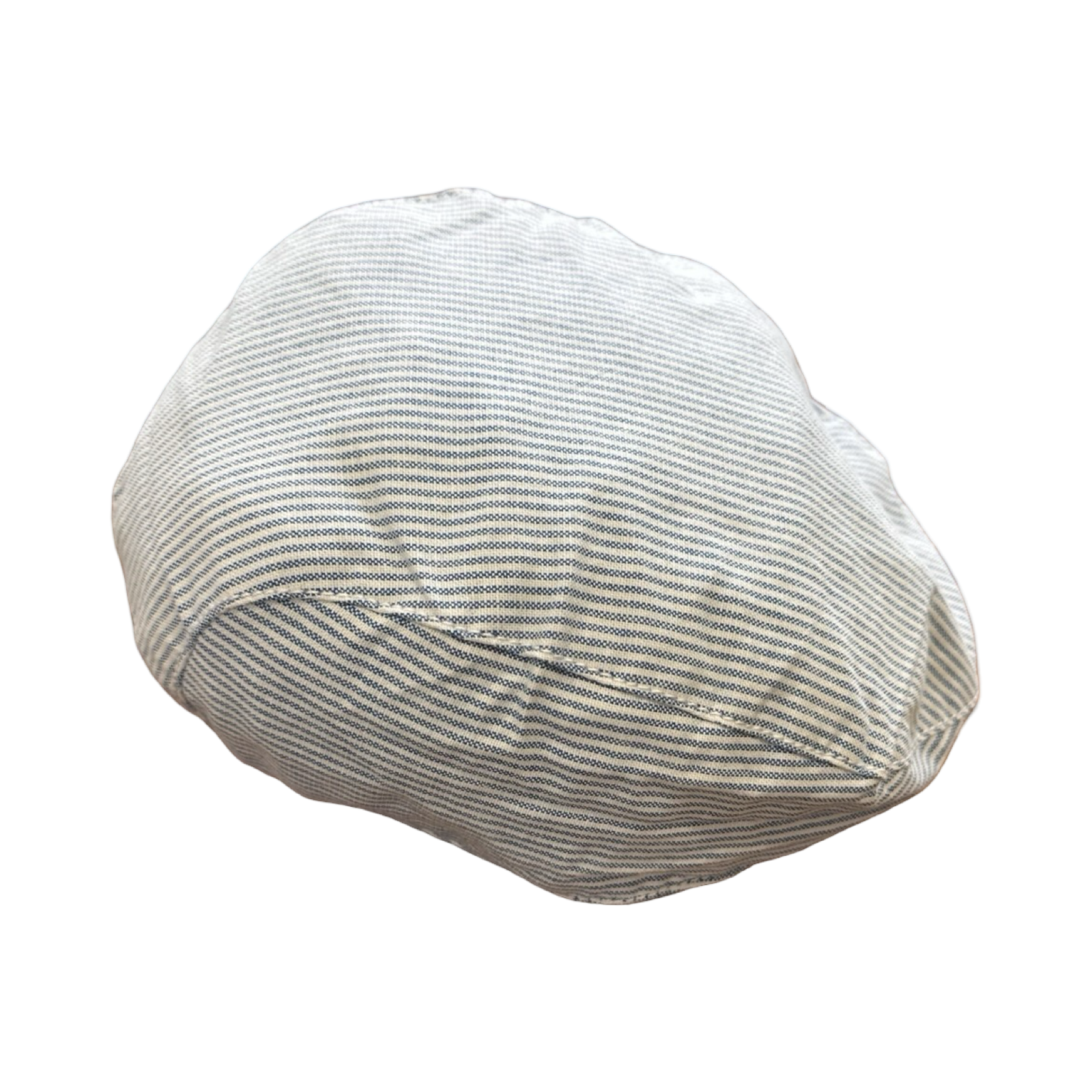 6-9M Blue & White Stripe Flat Cap - H & M