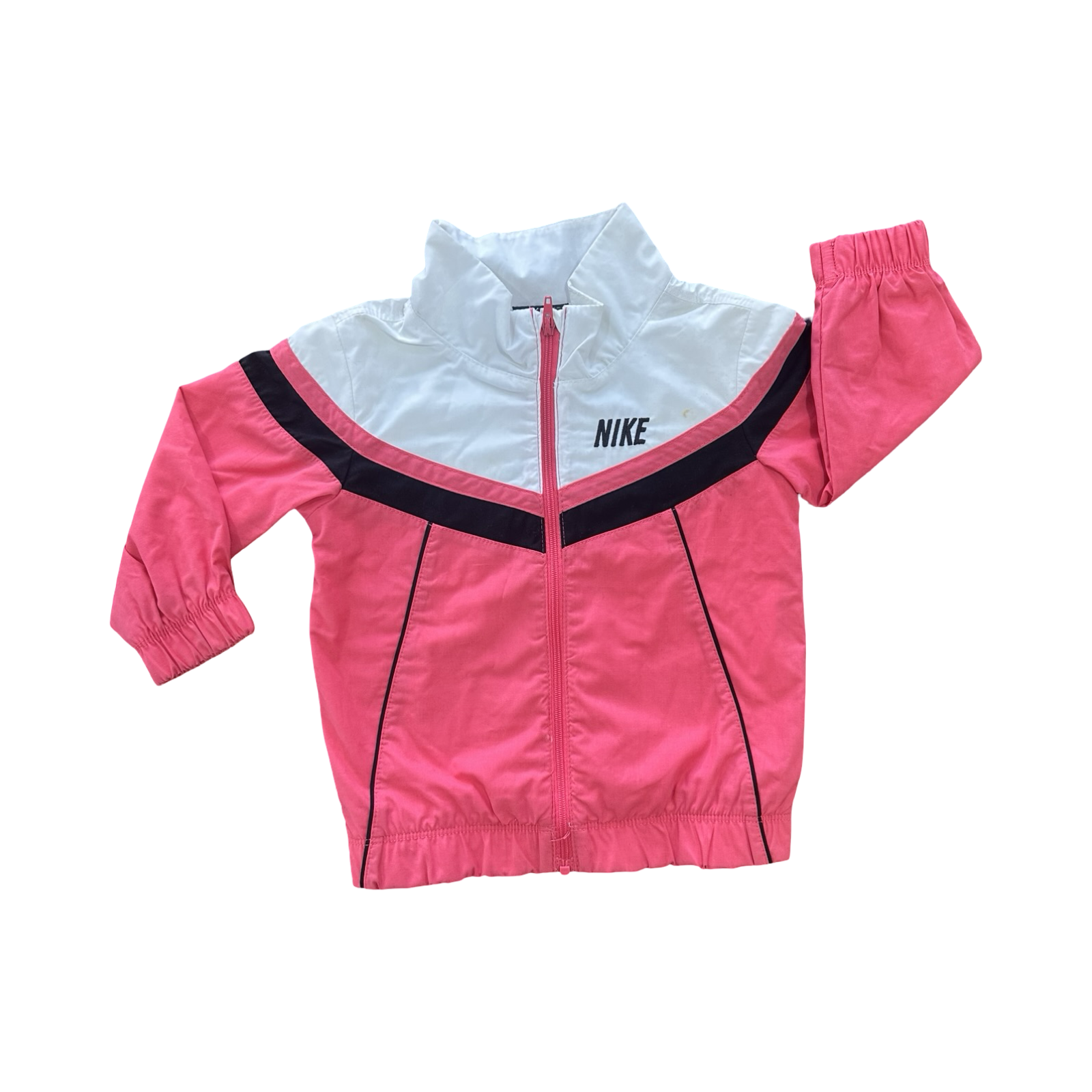 6-9M Pink, White & Black Nike Zipper Jacket - Nike
