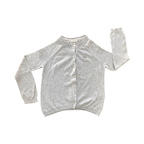 6Y Grey Knitted Classic Cardigan - Lacoste 🟡 (Slight imperfection)