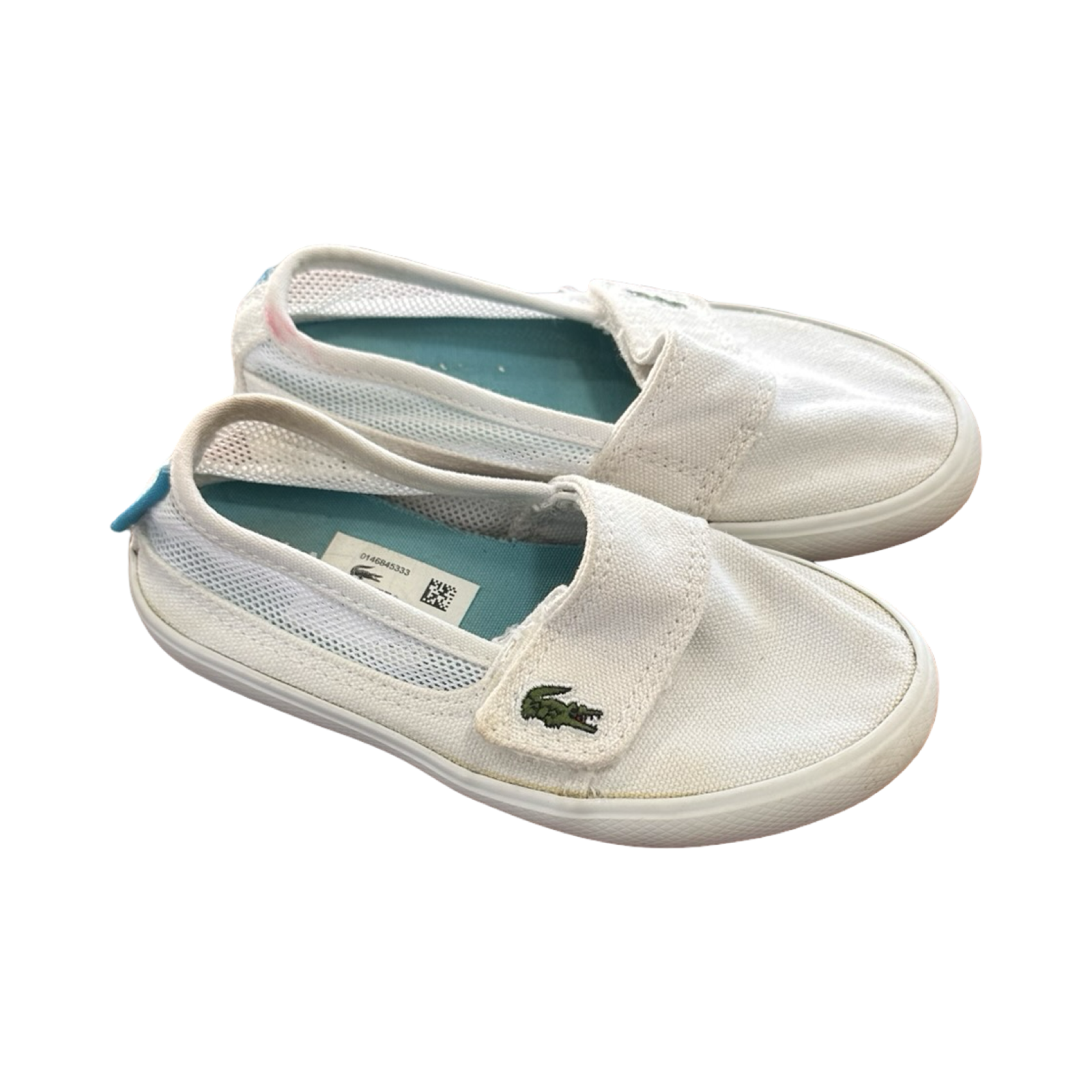 Size 8 Marice White Classic Slip-On Sneakers - Lacoste