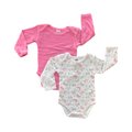 3-6M 2pc Pink & White Butterfly Bodysuit Set - Ackermans