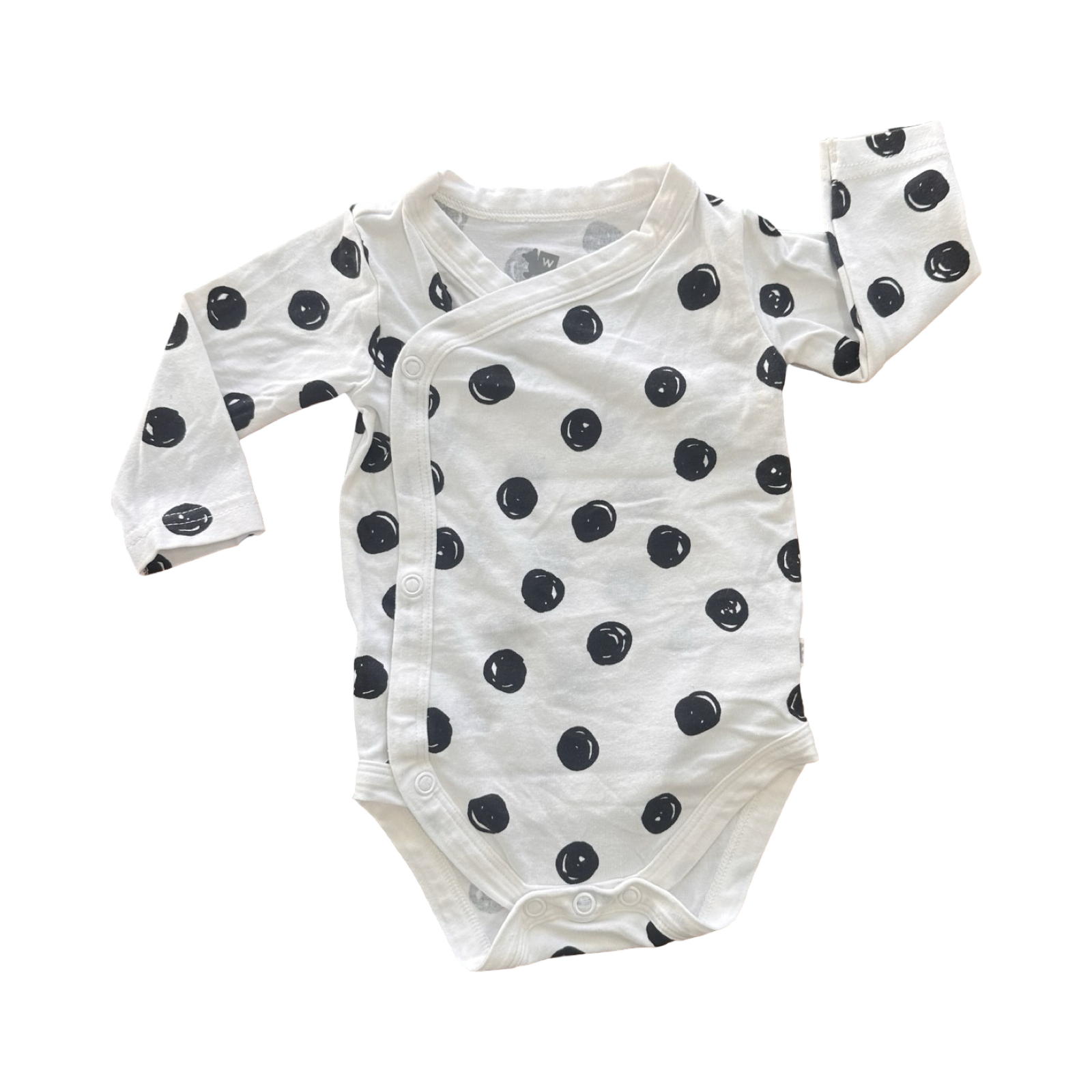 1-3M White Spotted Size Snapper Bodysuit - Woolworths