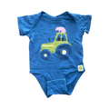6M Blue Tractor Bodysuit John Deere