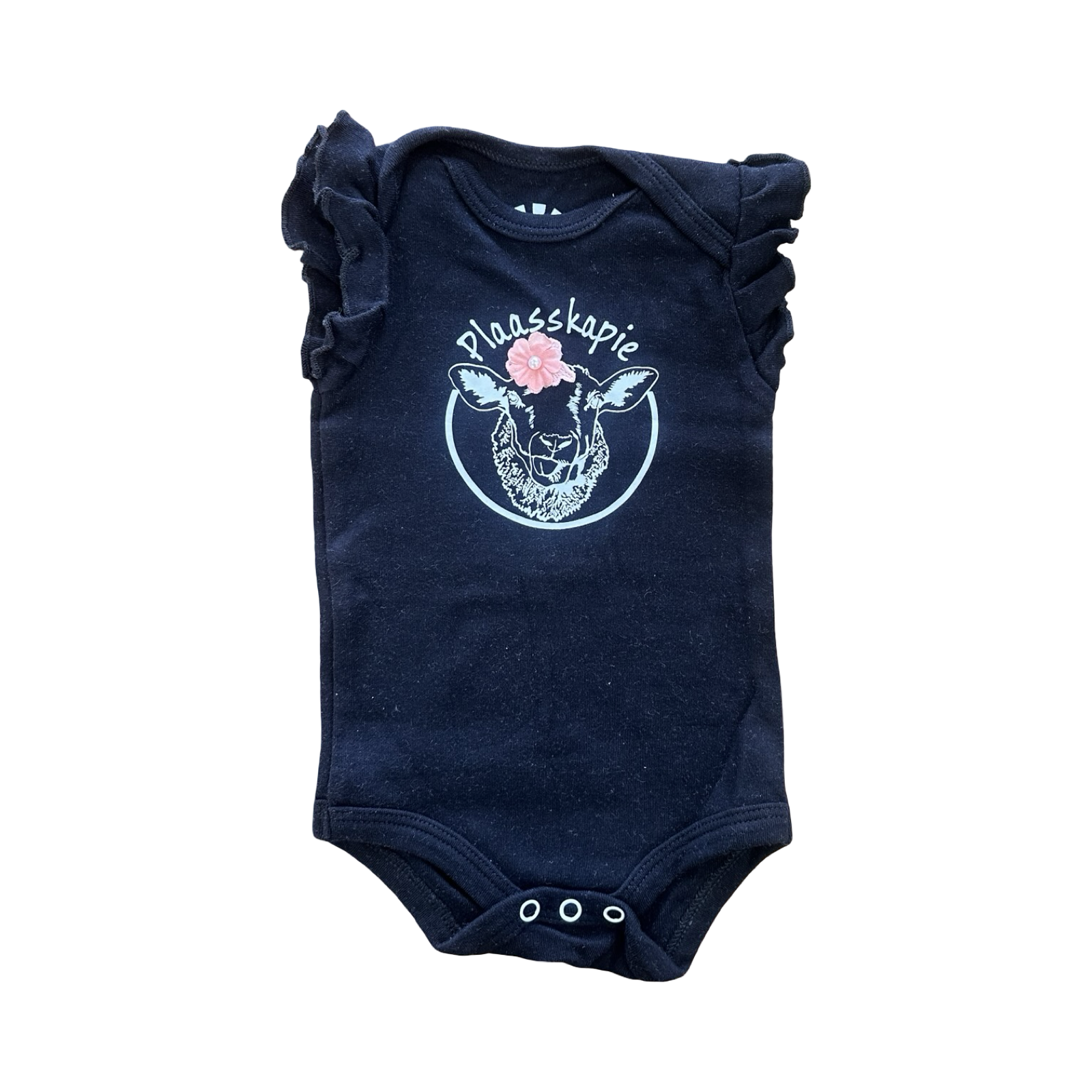 0-3M Black Plaasskapie Bodysuit - Netta