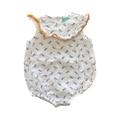 6-12M White & Yellow Zebra Bodysuit - Ackermans