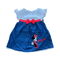 3-6M White & Blue Minnie Mouse Dress - Disney