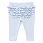 3-6M Blue Leggings with Frill Back - Meerkat