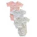3-6M 3pc Pink & White Bunny Bodysuit Set - Woolworths