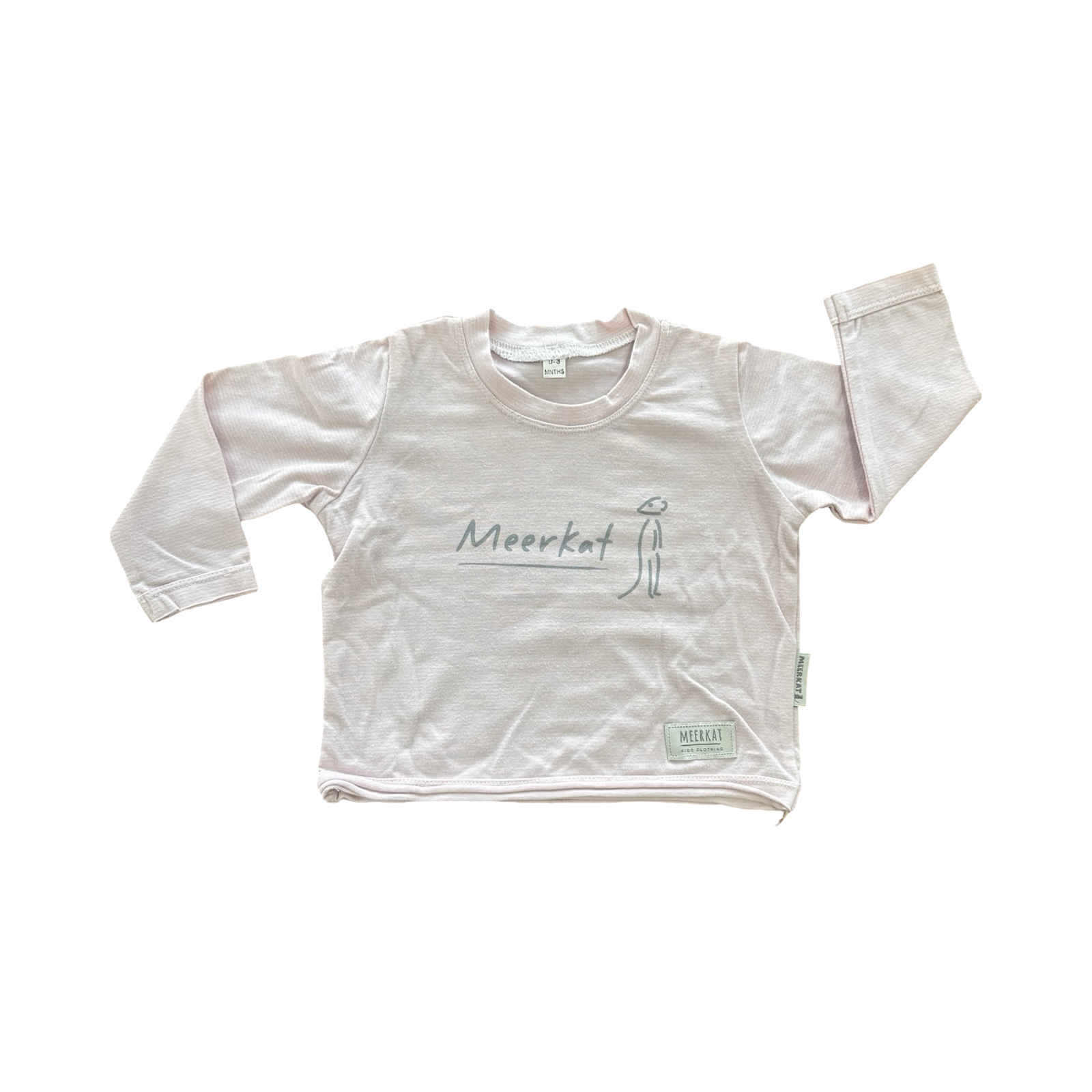 0-3M Pink Pin Stripe Long Sleeve Shirt - Meerkat
