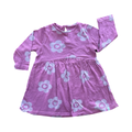 6-12M Purple Floral Long Sleeve Dress