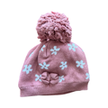 1-3M Blush Floral Knitted Beanie - Woolworths