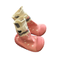 Size 2 Pink Rubber Sole Sock Shoes