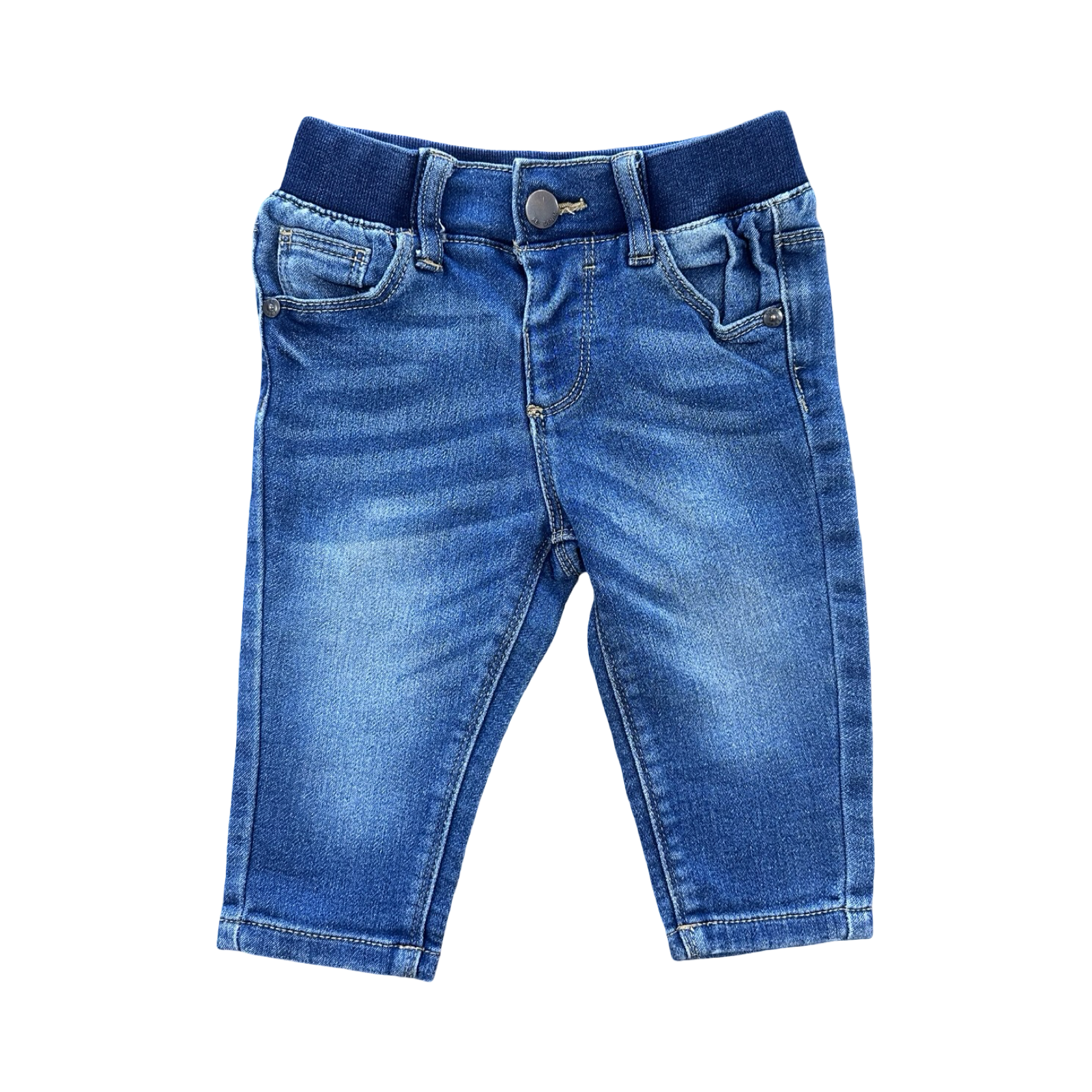6-12M Denim Jeans with Elasticated Waist - RE:Babies