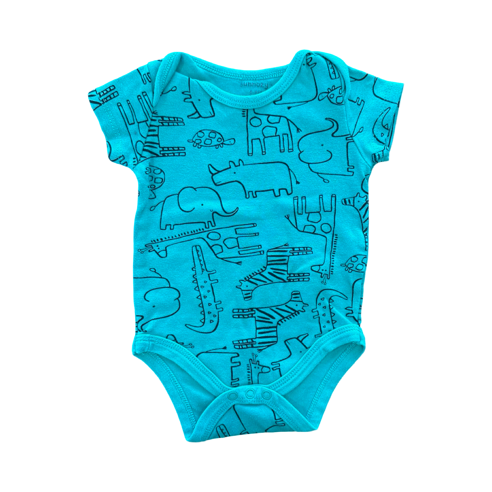 6-9M Green & Black Bodysuit - Sunnozy