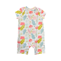 3-6M White Floral Girl's Romper - Keedo