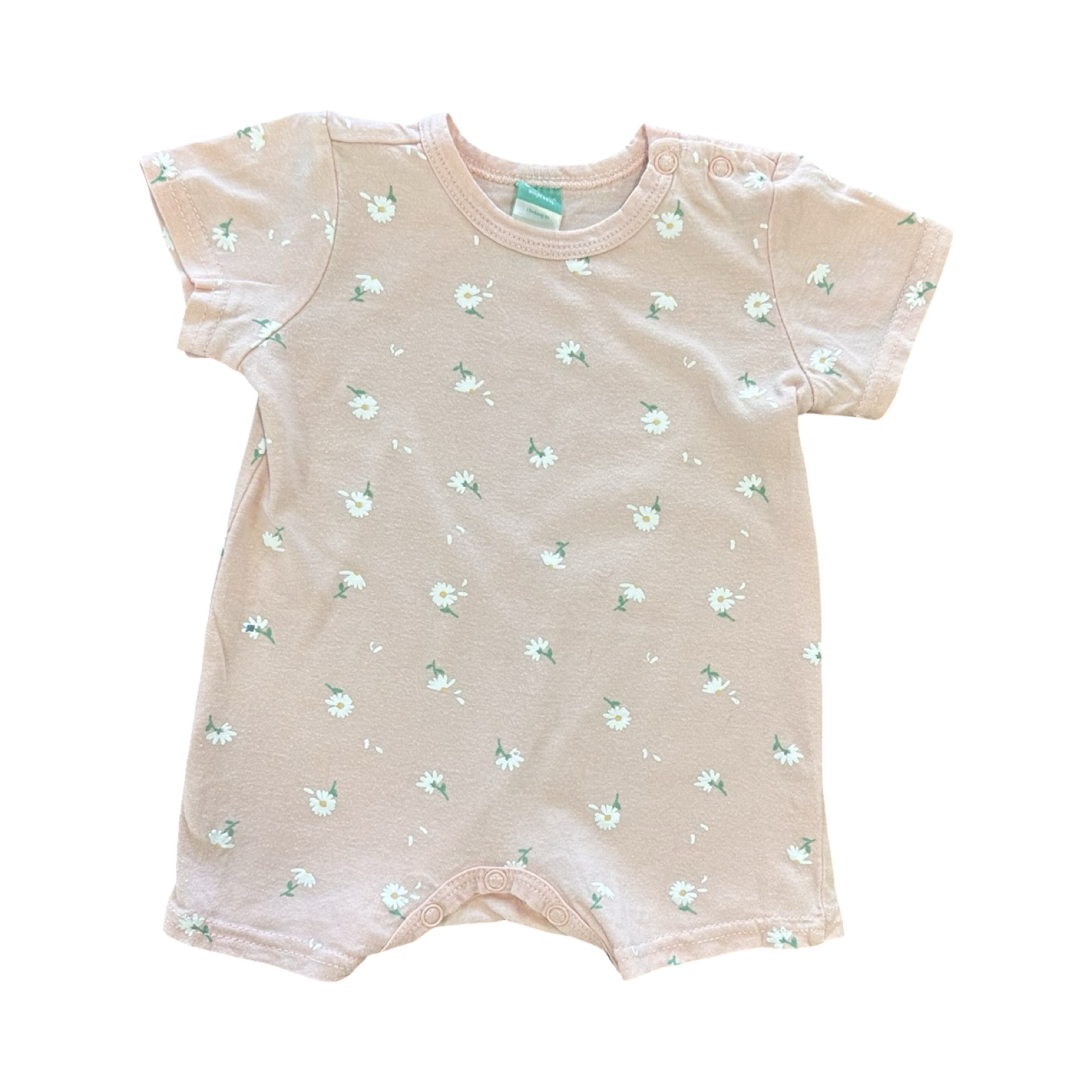 0-3M Light Pink Daisy Romper - Ackermans
